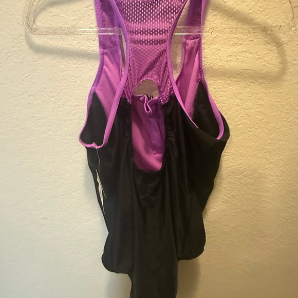 Zeroxposur Swimwear purple with zip front size XXL - Picture 2 of 4